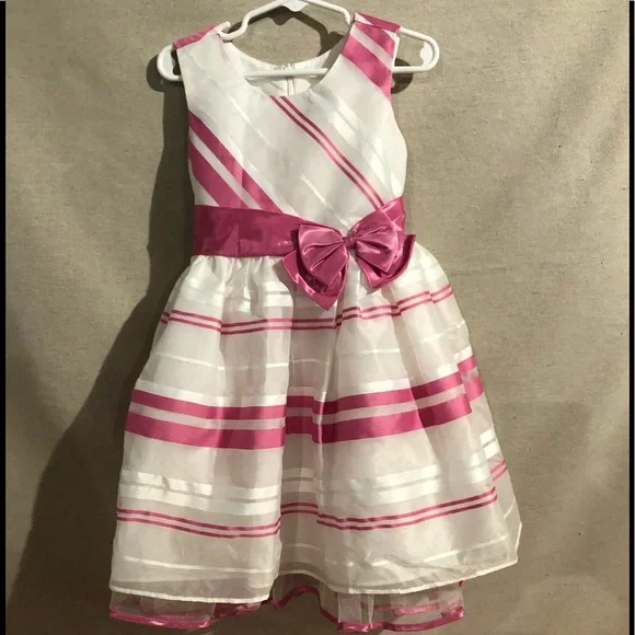 bonnie jean pink and white dress Bonnie Jean Girls' Special Occasion Dresses